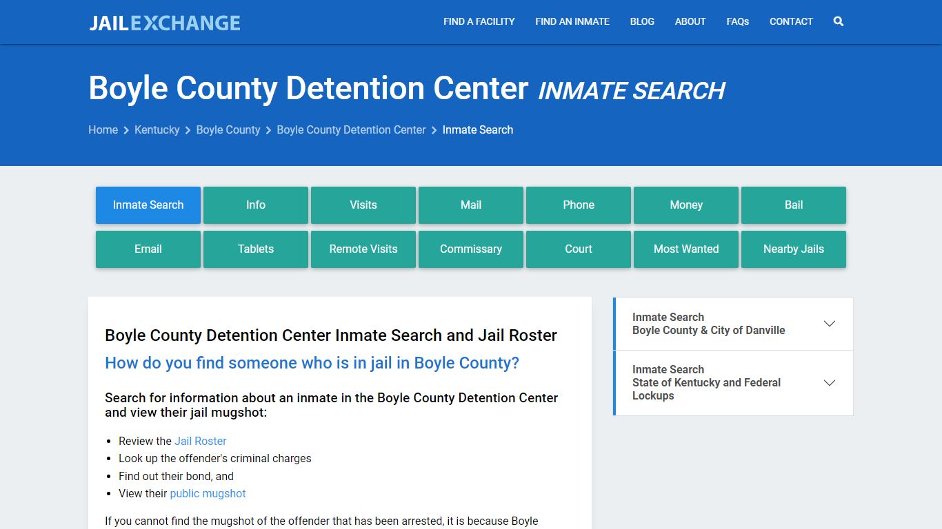 Boyle County Inmate Search | Arrests & Mugshots | KY - Jail Exchange
